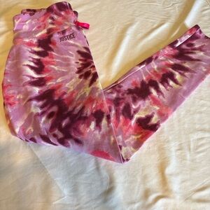 Justice Multicolor Tie-Dye Kids Joggers